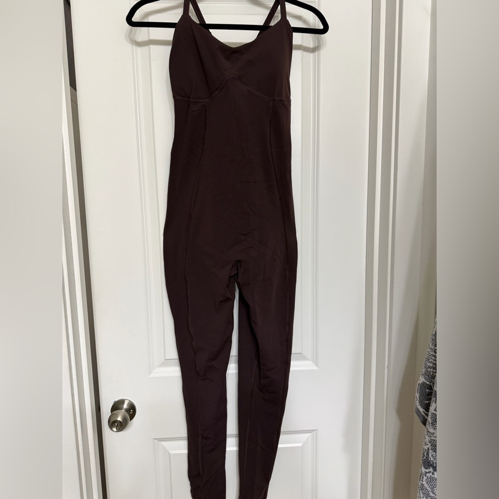 Gymshark Heritage Brown Strappy All in One Medium